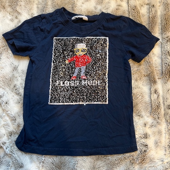 H&M Flip T-Shirt - Dark Blue - Floss Dance - Kids 6-8 - Picture 2 of 4